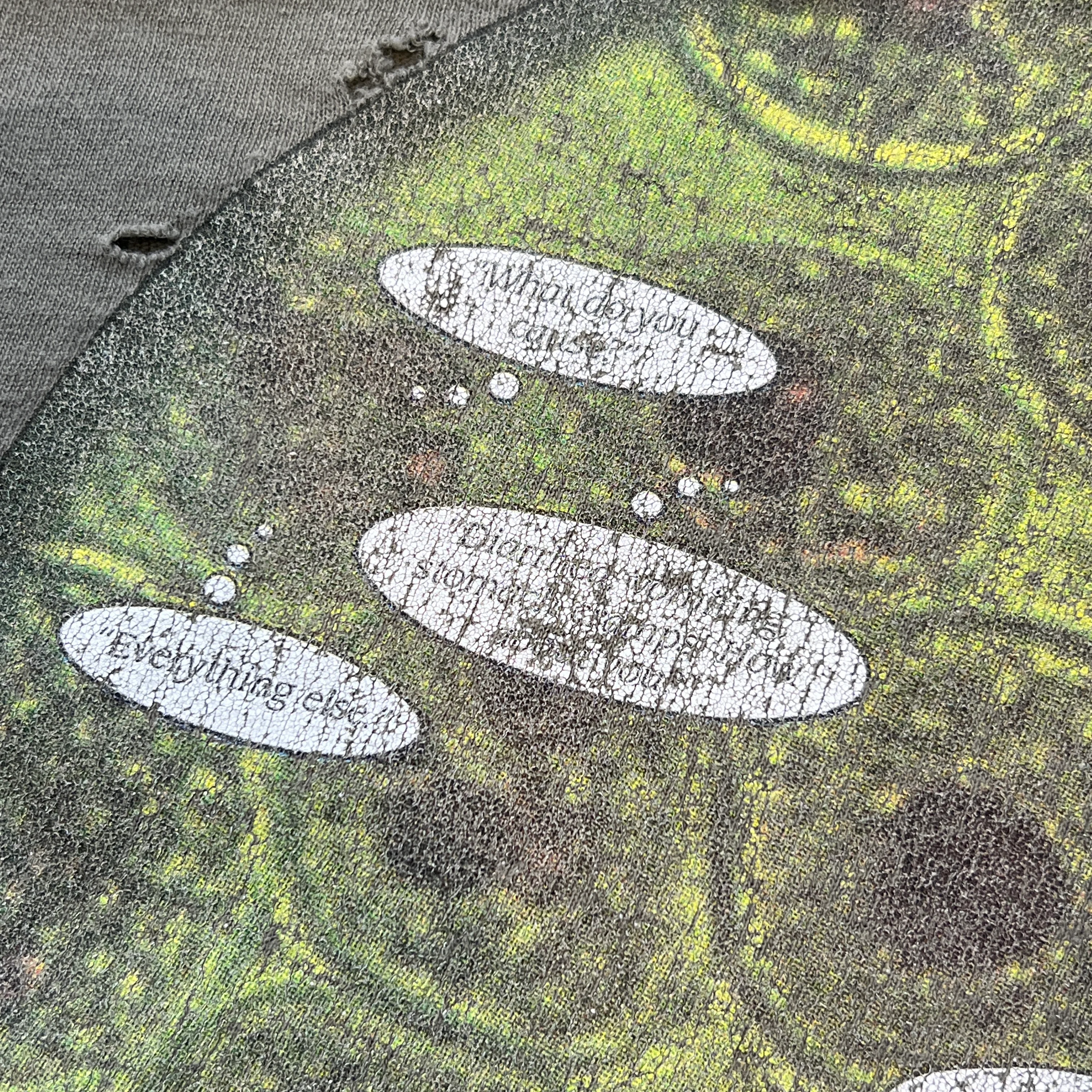 Vintage camelbak tee. Talks about other water bottle brands and bacteria. Hater mode